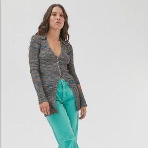 Brandy Flyaway 90s style Cardigan. Only worn once, like brand new.